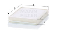 Filter, cabin air (CU 25 027)