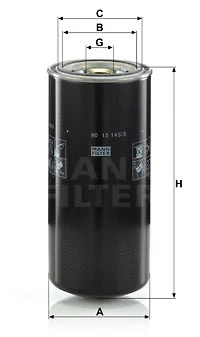 Filter, operating hydraulics (WD 13 145/5)