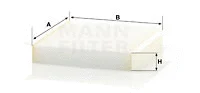 Filter, cabin air (CU 2040)