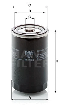 Oil Filter (W 719/4)