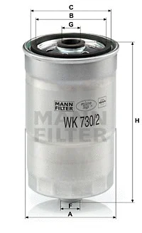 Fuel Filter (WK 730/2 x)