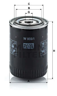 Oil Filter (W 933/1)