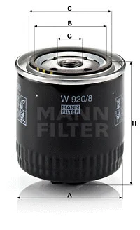 Oil Filter (W 920/8)