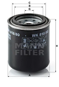 Fuel Filter (WK 818/80)