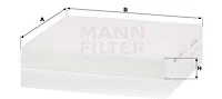 Filter, cabin air (CU 23 024)