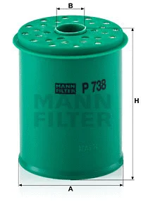 Fuel Filter (P 738 x)