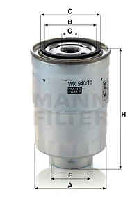 Fuel Filter (WK 940/16 x)