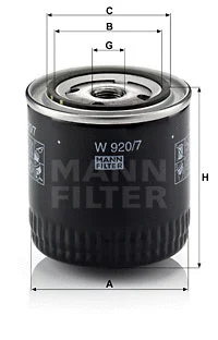 Oil Filter (W 920/7 y)