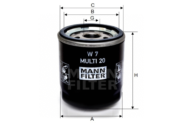 Oil Filter (W 7 MULTI 20)