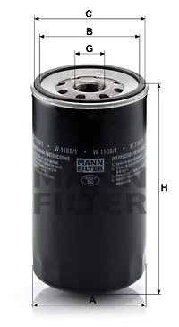 Oil Filter (W 1168/1)
