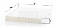 Filter, cabin air (CU 26 009)