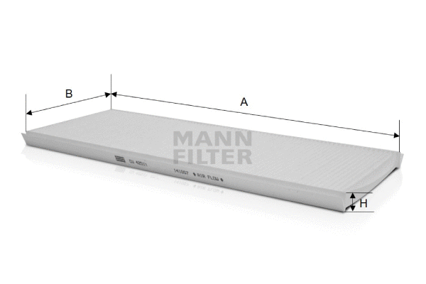 Filter, cabin air (CU 4251/1)