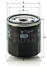 Oil Filter (W 712/41)