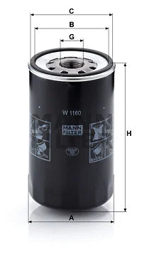 Oil Filter (W 1160)