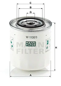 Oil Filter (W 1130/3)