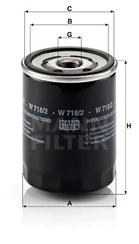 Oil Filter (W 718/2)