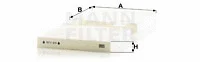 Filter, cabin air (CU 19 004)