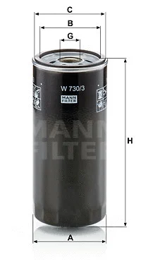 Oil Filter (W 730/3)