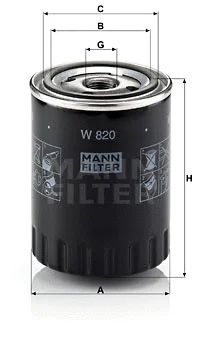 Oil Filter (W 820)