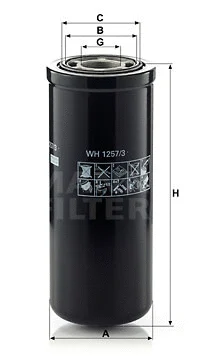 Hydraulic Filter, automatic transmission (WH 1257/3)