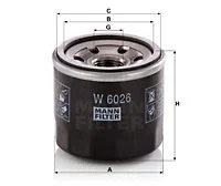 Oil Filter (W 6026)