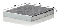 Filter, cabin air (CUK 29 010)