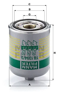 Air Dryer Cartridge, compressed-air system (TB 1394/3 x)