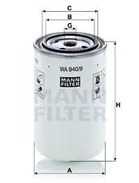 Coolant Filter (WA 940/9)