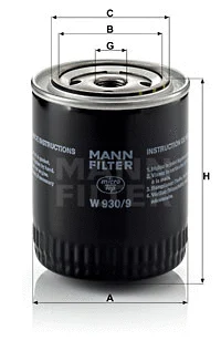 Oil Filter (W 930/9)
