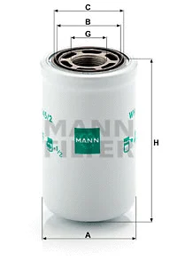 Hydraulic Filter, automatic transmission (WH 945/2)