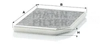Filter, cabin air (CUK 2525)