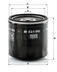 Oil Filter (W 921/80)