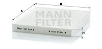 Filter, cabin air (CU 2043)
