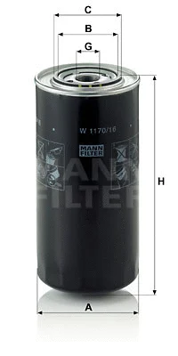 Oil Filter (W 1170/16)