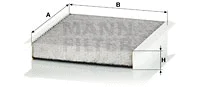 Filter, cabin air (CUK 2040)