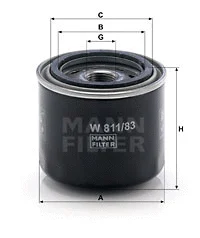 Oil Filter (W 811/83)