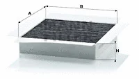 Filter, cabin air (CUK 2032)
