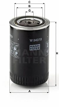 Oil Filter (W 940/19)