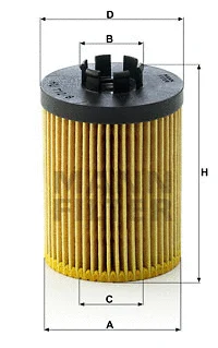 Oil Filter (HU 712/8 x)