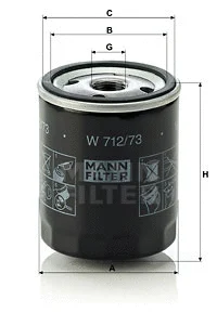 Oil Filter (W 712/73)