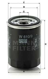 Oil Filter (W 610/9)
