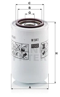 Hydraulic Filter, automatic transmission (W 941)
