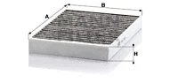 Filter, cabin air (CUK 2722-2)