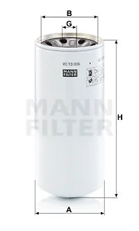 Filter, operating hydraulics (WD 13 006 x)
