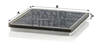 Filter, cabin air (CUK 20 010)