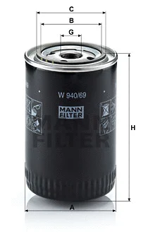 Oil Filter (W 940/69)