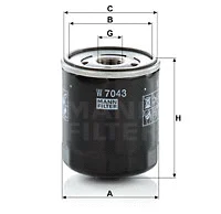 Oil Filter (W 7043)