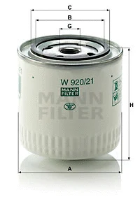 Oil Filter (W 920/21)