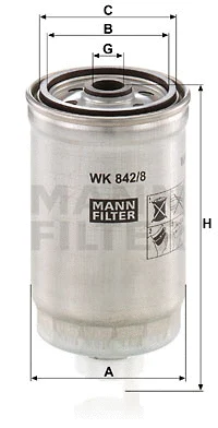 Fuel Filter (WK 842/8)
