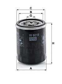Oil Filter (W 6019)